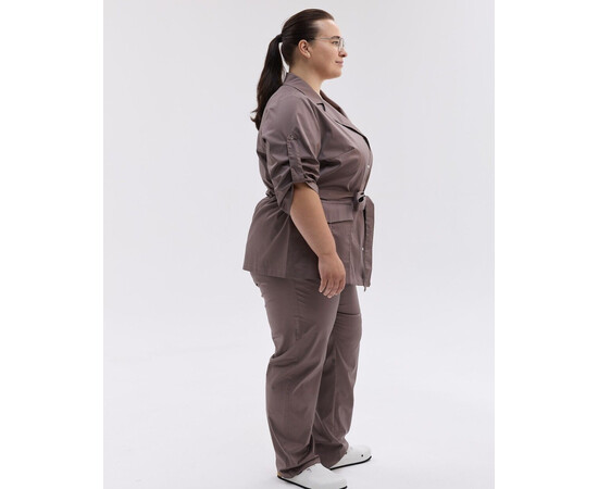 Изображение 4 Женский медицинский костюм Кейптаун какао +SIZE р. 64, "БЕЛЫЙ ХАЛАТ" 585-521-679, Размер: 64, Цвет: какао