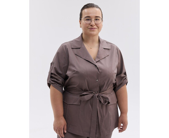 Изображение 6 Женский медицинский костюм Кейптаун какао +SIZE р. 64, "БЕЛЫЙ ХАЛАТ" 585-521-679, Размер: 64, Цвет: какао