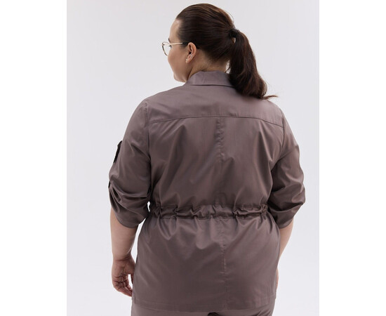 Изображение 7 Женский медицинский костюм Кейптаун какао +SIZE р. 64, "БЕЛЫЙ ХАЛАТ" 585-521-679, Размер: 64, Цвет: какао