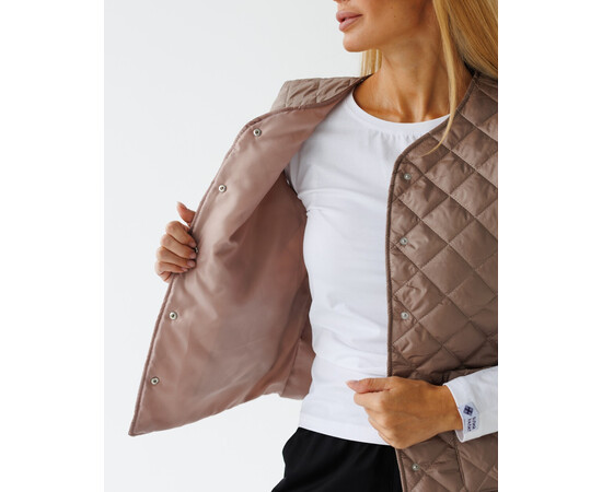 Изображение 6 Медицинская утепленная женская жилетка Осло мокко р. 56-58, "БЕЛЫЙ ХАЛАТ" 521-421-679, Размер: 56-58, Цвет: мокко