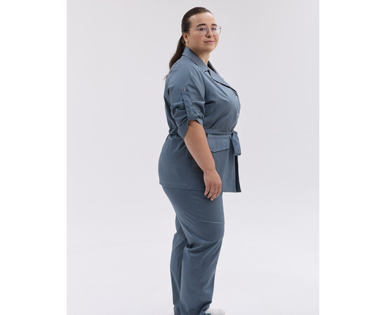 Зображення 3 Медичний костюм жіночий Кейптаун нефритовий +SIZE р. 60, "БІЛИЙ ХАЛАТ" 585-486-679, Розмір: 60, Цвет: нефритовий