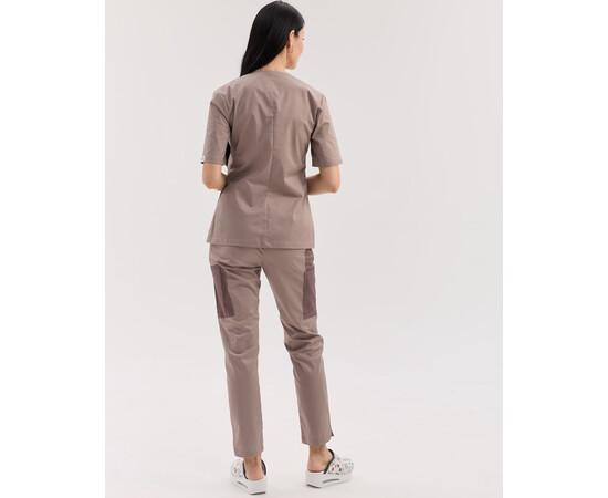 Зображення 2 Медичний костюм жіночий Остін мокко-какао р. 44, "БІЛИЙ ХАЛАТ" 583-537-679, Розмір: 44, Цвет: мокко-какао