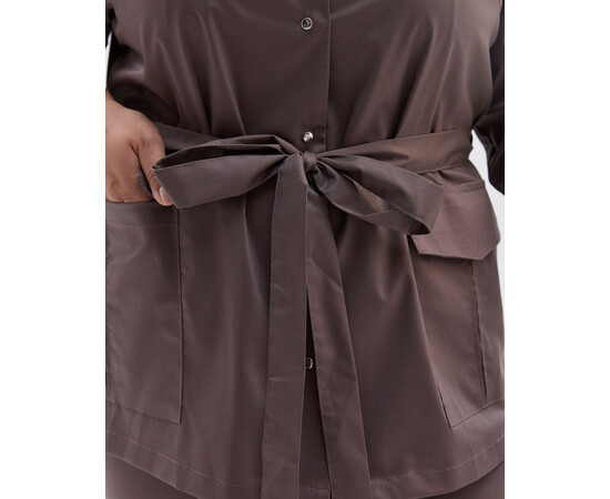 Изображение 10 Женский медицинский костюм Кейптаун какао +SIZE р. 64, "БЕЛЫЙ ХАЛАТ" 585-521-679, Размер: 64, Цвет: какао