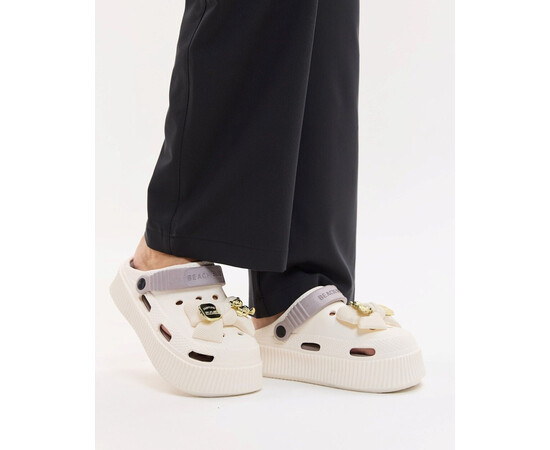 Зображення 2 Медичні жіночі сабо на платформі Eva мокко with decor р. 37, "БІЛИЙ ХАЛАТ" 493-495-929, Розмір: 37, Цвет: мокко with decor