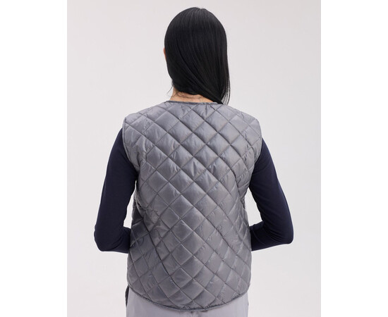 Зображення 3 Медична утеплена жилетка жіноча Осло темно-сіра р. 40-42, "БІЛИЙ ХАЛАТ" 521-525-679, Розмір: 40-42, Цвет: темно-сірий