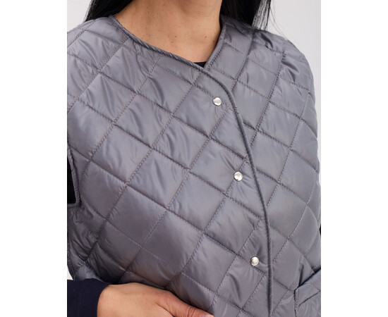 Изображение 4 Медицинская утепленная женская жилетка Осло темно-серая р. 60-62, "БЕЛЫЙ ХАЛАТ" 521-525-679, Размер: 60-62, Цвет: темно-серый