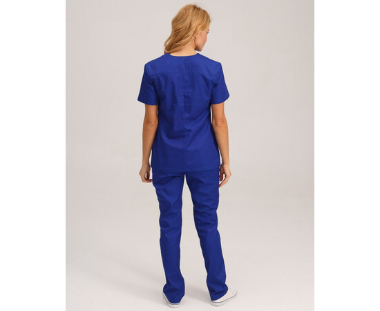 Зображення 2 Медичний хірургічний костюм жіночий Топаз електрик р. 46, "БІЛИЙ ХАЛАТ" 137-334-705, Розмір: 46, Цвет: електрик