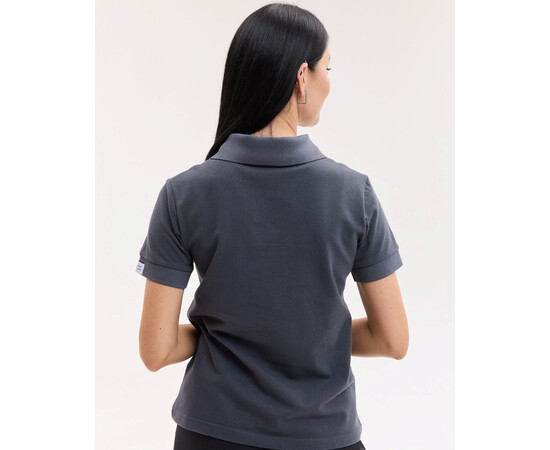 Зображення 2 Медичне поло жіноче темно-сіре NEW р. 2XL, "БІЛИЙ ХАЛАТ" 577-408-677, Розмір: 2XL, Цвет: темно-сірий