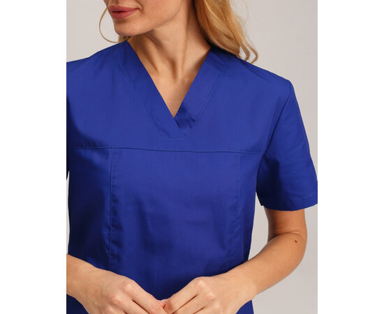 Зображення 4 Медичний хірургічний костюм жіночий Топаз електрик р. 46, "БІЛИЙ ХАЛАТ" 137-334-705, Розмір: 46, Цвет: електрик