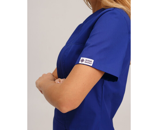 Зображення 6 Медичний хірургічний костюм жіночий Топаз електрик р. 46, "БІЛИЙ ХАЛАТ" 137-334-705, Розмір: 46, Цвет: електрик