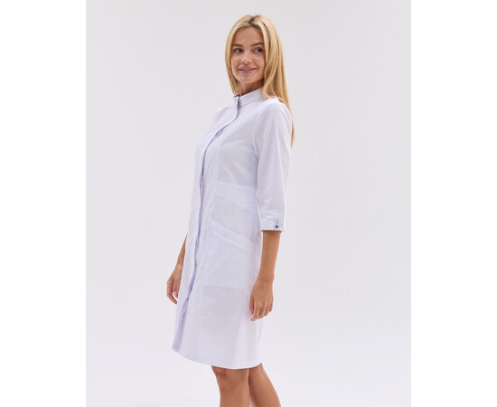 Зображення 2 Медичний халат жіночий Валенсія білий р. 50, "БІЛИЙ ХАЛАТ" 588-510-679, Розмір: 50, Цвет: білий