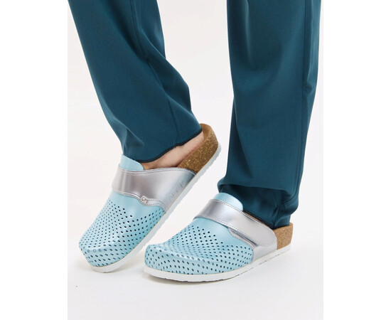 Изображение 2 Обувь медицинская сабо анатомические мятные L4251 (натуральная кожа) р. 38, "БЕЛЫЙ ХАЛАТ" 603-356-972, Размер: 38, Цвет: мятный