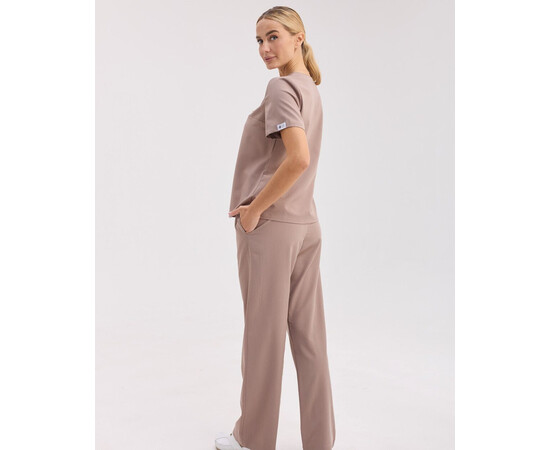 Изображение 2 Медицинский женский костюм Саванна мокко р. 40, "БЕЛЫЙ ХАЛАТ" 582-421-968, Размер: 40, Цвет: мокко