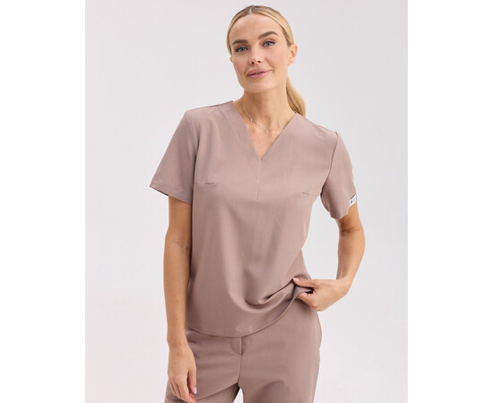 Изображение 4 Медицинский женский костюм Саванна мокко р. 40, "БЕЛЫЙ ХАЛАТ" 582-421-968, Размер: 40, Цвет: мокко