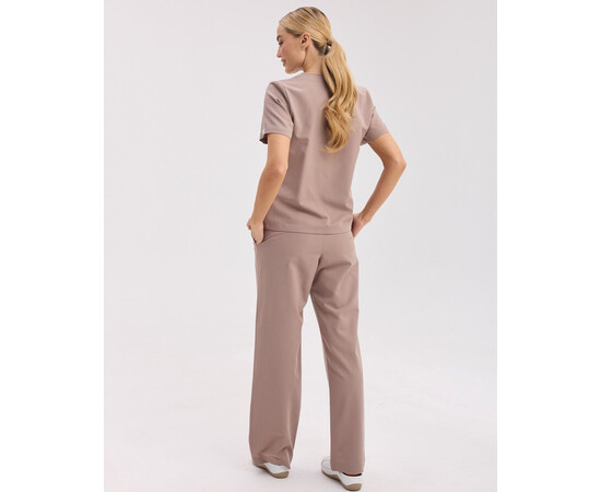 Изображение 3 Медицинский женский костюм Саванна мокко р. 40, "БЕЛЫЙ ХАЛАТ" 582-421-968, Размер: 40, Цвет: мокко