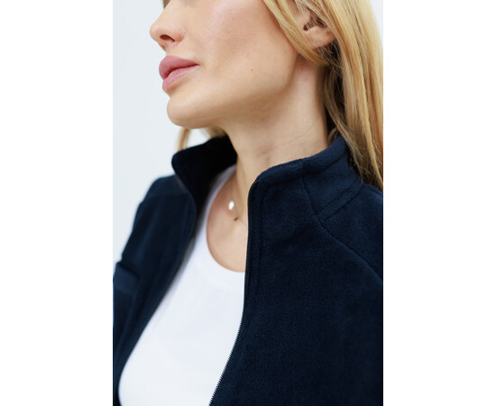 Изображение 3 Медицинская кофта женская флисовая Дакота темно-синяя р. 2XL, "БЕЛЫЙ ХАЛАТ" 406-406-881, Размер: 2XL, Цвет: темно-синий