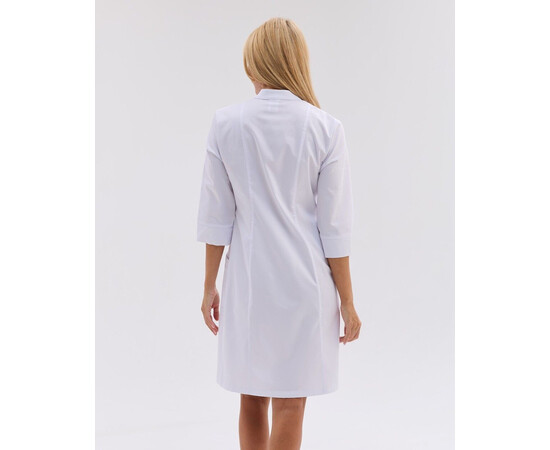 Изображение 3 Медицинский женский халат Валенсия белый р. 42, "БЕЛЫЙ ХАЛАТ" 588-510-679, Размер: 42, Цвет: белый