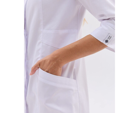 Зображення 7 Медичний халат жіночий Валенсія білий р. 52, "БІЛИЙ ХАЛАТ" 588-510-679, Розмір: 52, Цвет: білий