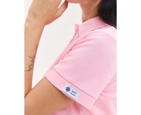 Изображение 5 Медицинское поло женское розовое NEW р. 3XL, "БЕЛЫЙ ХАЛАТ" 577-337-677, Размер: 3XL, Цвет: розовый