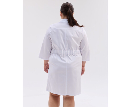 Зображення 3 Медичний халат жіночий Прага білий +SIZE р. 66, "БІЛИЙ ХАЛАТ" 596-324-677, Розмір: 66, Цвет: білий
