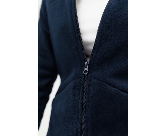 Изображение 4 Медицинская кофта женская флисовая Дакота темно-синяя р. 2XL, "БЕЛЫЙ ХАЛАТ" 406-406-881, Размер: 2XL, Цвет: темно-синий