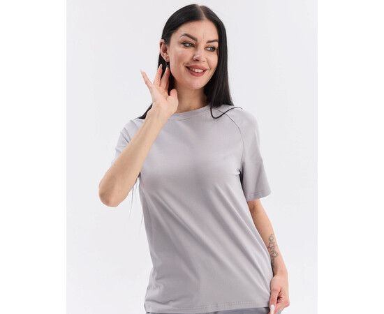 Зображення 2 Медична футболка-реглан жіноча сіра р. L, "БІЛИЙ ХАЛАТ" 348-328-730, Розмір: L, Цвет: сірий