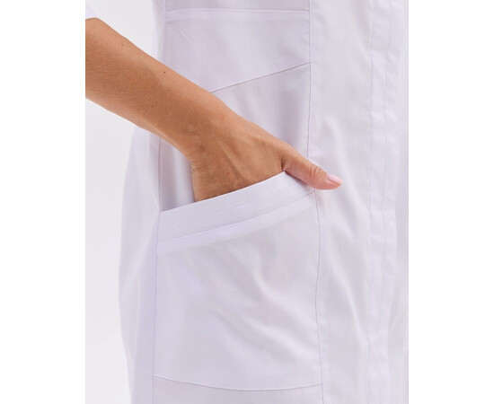 Зображення 8 Медичний халат жіночий Валенсія білий р. 40, "БІЛИЙ ХАЛАТ" 588-510-679, Розмір: 40, Цвет: білий