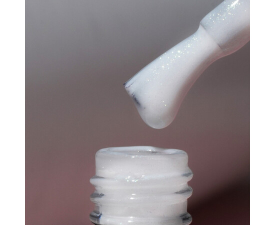 Зображення 2 База для нігтів Kira Nails Glitter French Base 001, 6 мл, Об'єм (мл, г): 6, Колір: 001