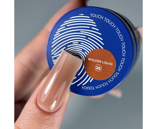 Изображение 2 Гель для наращивания Touch Builder Liquid Gel 26 бежевый, 15 мл , Объем (мл, г): 15, Цвет: 26