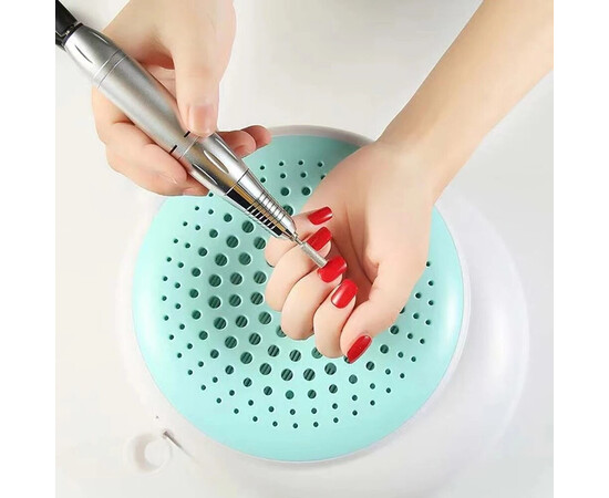 Изображение 3 Профессиональная настольная вытяжка UV-N1 с фильтром НЕРА + 2 USB входа, 60 Вт. Голубой, Цвет: Blue Sky