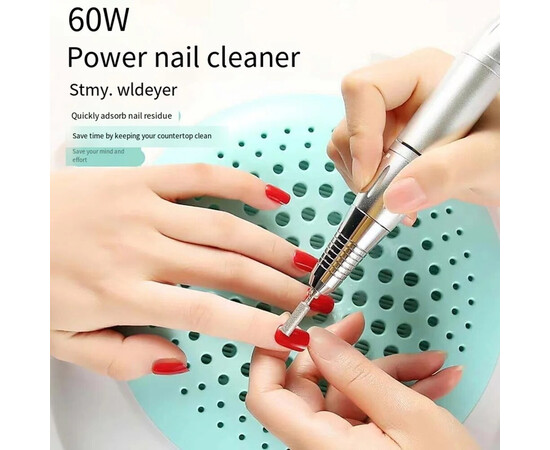 Изображение 4 Профессиональная настольная вытяжка UV-N1 с фильтром НЕРА + 2 USB входа, 60 Вт. Голубой, Цвет: Blue Sky