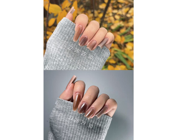 Изображение 6 Гель для наращивания Touch Builder Liquid Gel 30 черный шоколад, 15 мл , Объем (мл, г): 15, Цвет: 30