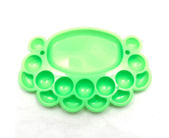 Зображення 2 Палітра для змішування кольорів 16 секцій 19x12 см, зелена