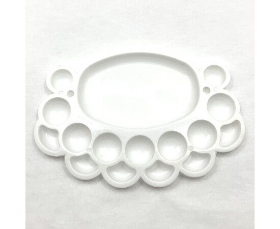 Зображення 2 Палітра для змішування кольорів 16 секцій 19x12 см, біла