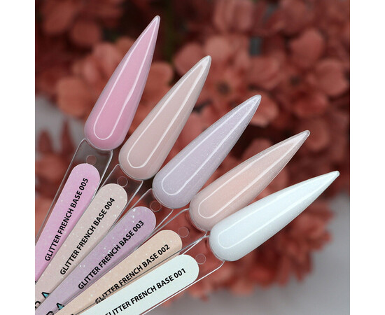 Зображення 3 База для нігтів Kira Nails Glitter French Base 001, 6 мл, Об'єм (мл, г): 6, Колір: 001