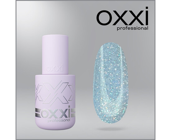 Изображение 2 Камуфлирующая база Oxxi Professional Sugar Base 04 бледно-голубая с глитером, 10 мл, Объем (мл, г): 10, Цвет: 04