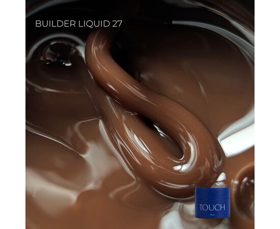 Изображение 2 Гель для наращивания Touch Builder Liquid Gel 27 светло-коричневый, 15 мл , Объем (мл, г): 15, Цвет: 27