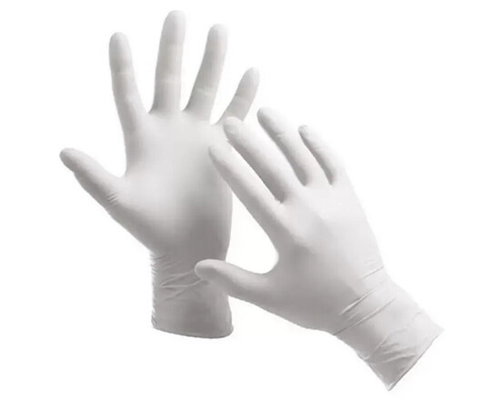 Изображение 2 Перчатки нитриловые белые XS