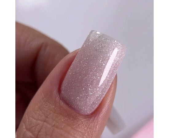 Изображение 2 Полигель OXXI Professional Liquid Poly Gel 22 светлый розово-бежевый с шимером, 10 мл, Объем (мл, г): 10, Цвет: 22