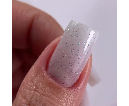 Изображение 2 Полигель OXXI Professional Liquid Poly Gel 29 молочный с голубым шимером, 10 мл, Объем (мл, г): 10, Цвет: 29