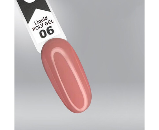 Зображення 2 Полігель OXXI Professional Liquid Poly Gel 06 рожеве какао, 10 мл, Об'єм (мл, г): 10, Колір: 06