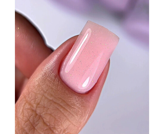 Изображение 3 Полигель OXXI Professional Liquid Poly Gel 35 персиковый с шимером, 10 мл, Объем (мл, г): 10, Цвет: 35