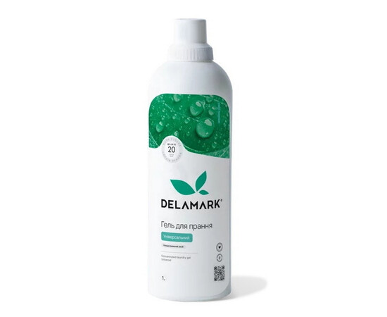 Изображение 2 Жидкое концентрированное бесфосфатное средство для стирки Delamark Universal, 1 л (4820152330154)