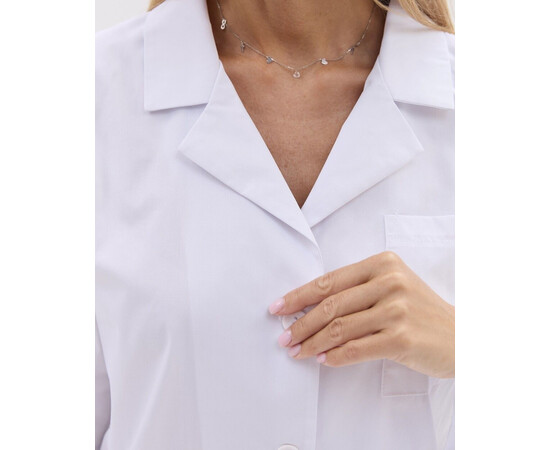 Зображення 4 Медичний халат Студент білий (довгий рукав) р. 46, "БІЛИЙ ХАЛАТ" 586-324-677, Розмір: 46, Цвет: білий