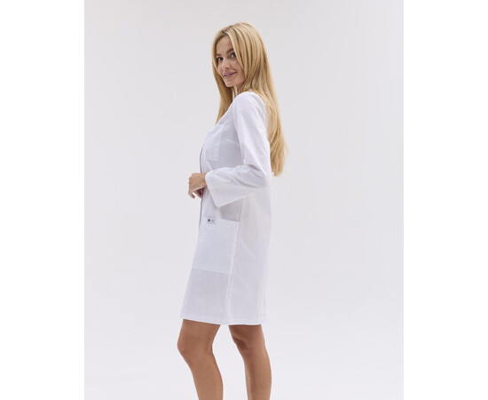 Зображення 2 Медичний халат Студент білий (довгий рукав) р. 54, "БІЛИЙ ХАЛАТ" 586-324-677, Розмір: 54, Цвет: білий