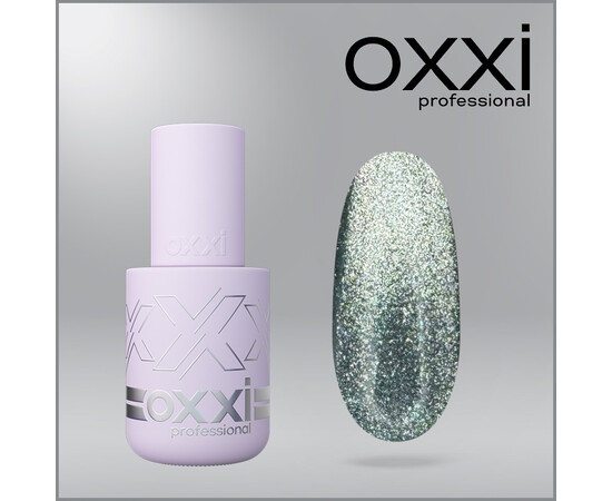 Изображение 5 Гель-лак Oxxi Brillant Cat 04 бирюзовый с блестками, 10 мл, Объем (мл, г): 10, Цвет: 04