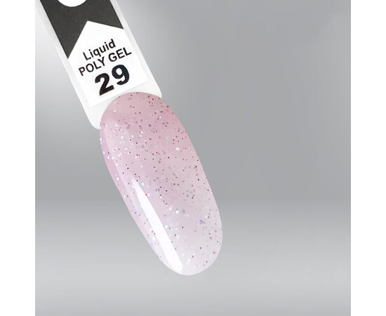 Зображення 3 Полігель OXXI Professional Liquid Poly Gel 29 молочний з блакитним шимером, 15 мл, Об'єм (мл, г): 15, Колір: 29