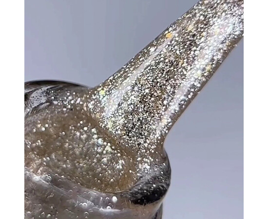 Зображення 2 Гель-лак Oxxi Brillant Cat 01 золотий з блискітками, 10 мл, Об'єм (мл, г): 10, Колір: 01