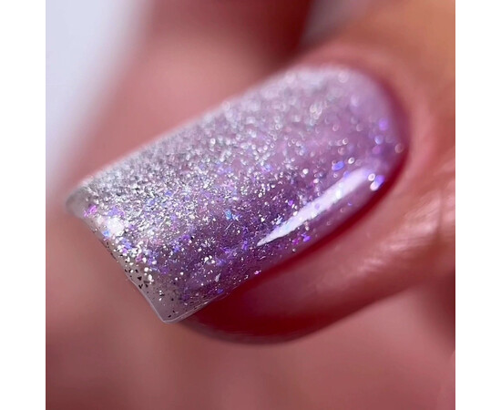 Изображение 2 Гель-лак Oxxi Brillant Cat 03 сиреневый с блестками, 10 мл, Объем (мл, г): 10, Цвет: 03
