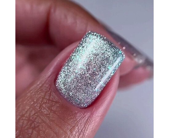 Изображение 3 Гель-лак Oxxi Brillant Cat 04 бирюзовый с блестками, 10 мл, Объем (мл, г): 10, Цвет: 04